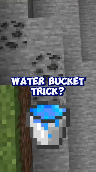 Water Bucket MLG Tutorial 🌊 #minecraft #minecraftbuilding #minecraftmemes #minecraftshorts