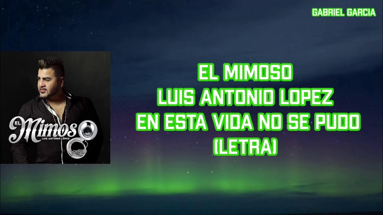 En Esta Vida No Se Pudo Letra