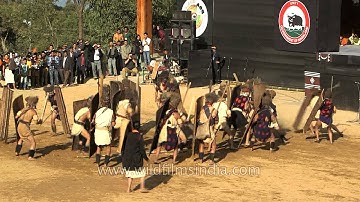 Cultural performance by Khiamniungan Naga tribe