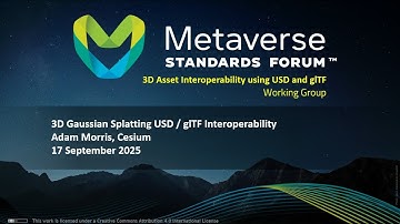 3D Gaussian Splatting USD / glTF Interoperability