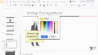 Transparent Fill in Google Slides and Draw