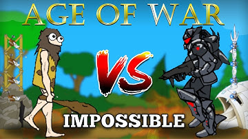 FIRST TIME Beating Age of War on IMPOSSIBLE Difficulty... (It Was BRUTAL!!!)