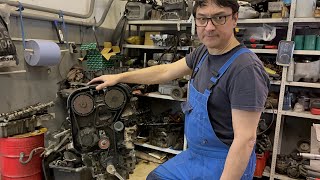 видео: Установка ремня грм на моторе Вольво 2,5Т с  картинка: Установка ремня грм на моторе Вольво 2,5Т с