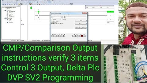 CMP/Comparison Output instructions verify 3 items Control 3 Output, Delta Plc DVP SV2 Programming
