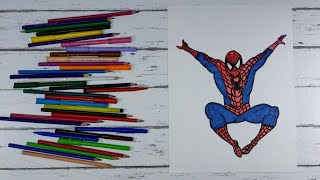 كيف ترسم سبايدرمان خطوة بخطوة للمبتدئين how to draw spiderman step by step for beginners 2