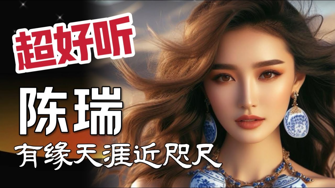 陈瑞《有緣天涯亦咫尺》【字幕歌词】🌹超好听🌹美女唱歌🔥太火了🔥；一生情愛為誰癡，不負遇見不負你