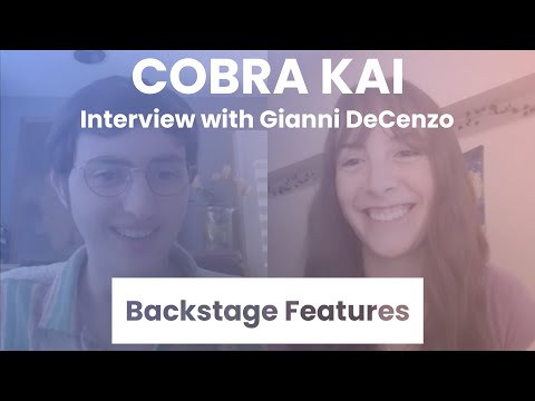 Cobra Kai Interview with Gianni DeCenzo | Backstage Features with Gracie Lowes