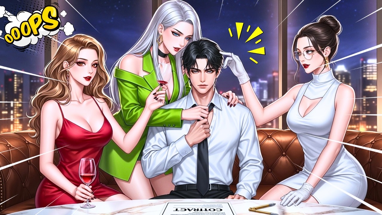 🎀 DÍVIDA 300M: Jovem se 'VENDE' por 10 anos a 3 PODEROSAS | Resumo de Manhwa