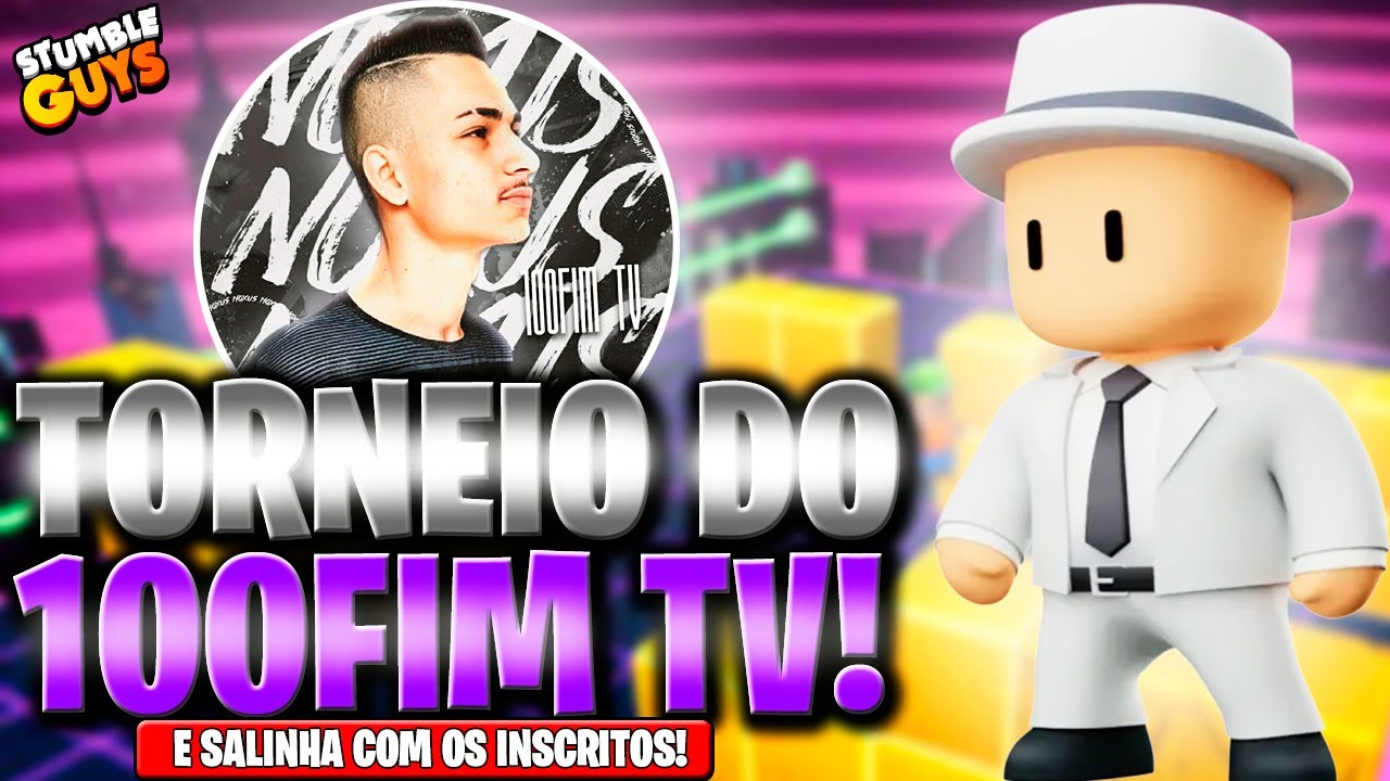 ❤️100FIM TV JOGANDO COM INSCRITOS! ❤️STUMBLE GUYS AO VIVO❤️ LIVE ON 