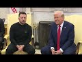 President Trump and Ukrainian President Zelenskyy in Oval Office, Feb. 28, 2025