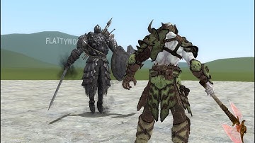 Marauder vs The Pursuer (Dark Souls 2 vs Doom Eternal) Gmod Npc Battle