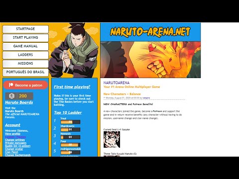 Tutorial Naruto Arena Cum să obțineți pachete faciale pe arena Naruto