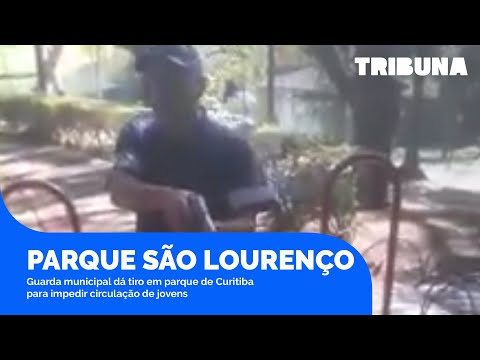 Guarda municipal dá tiro de alerta ao impedir circulação de jovens em parque de Curitiba