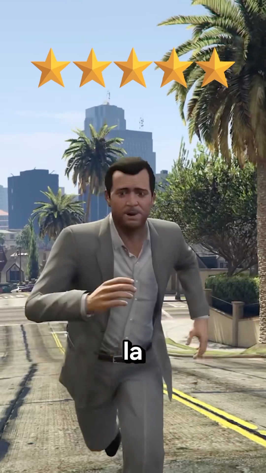 Qué pasa si Michael va a su casa con 5 Estrellas de Busqueda en GTA ? #shorts #gta
