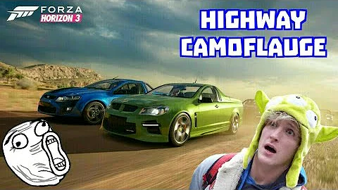 Forza horizon 3 "Highway camouflage"!!! Random funny moments, perverted moments, and more!!!