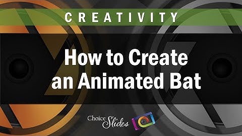 Photopia Creativity - How to Create an Animated Bat