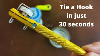 Fish Hook Knot Tying Tool in Action - Simple and Very Effective Gadget