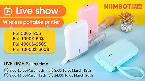 Niimbot D11 bluetooth thermal printer for family use