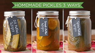 3 ways to make homemade pickles