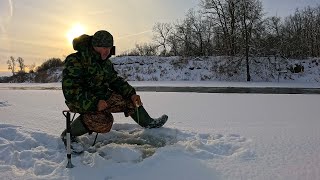 Зимняя Рыбалка 9 Января На Речке В Мега Мороз