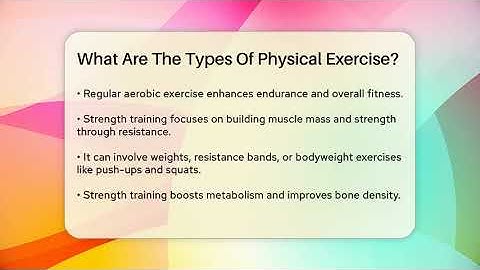 What Are The Types Of Physical Exercise? - The Personal Growth Path