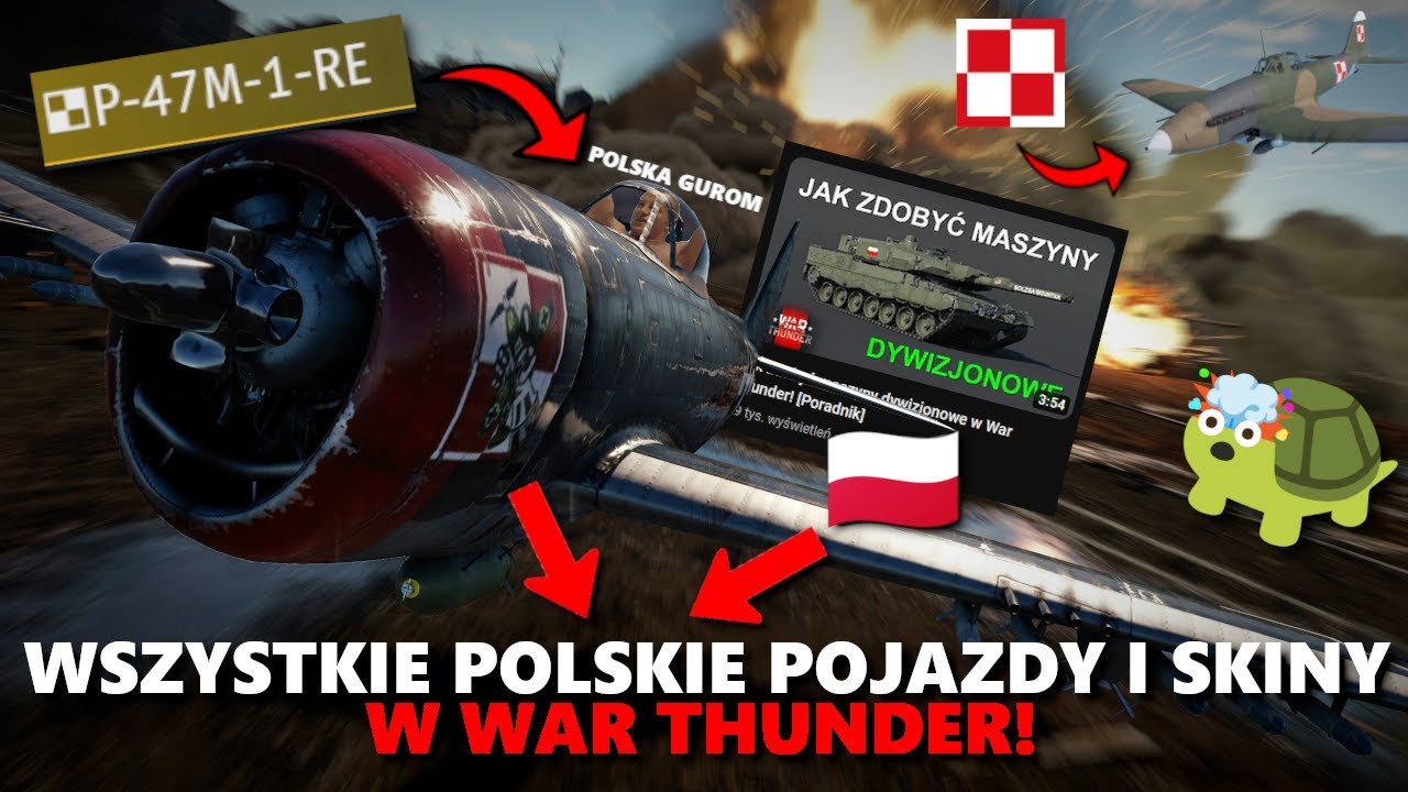 Jak Dobrze Grać W War Thunder Wszystkie POLSKIE pojazdy i skiny w War Thunder! - YouTube