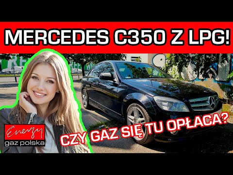 Mercedes W204 LPG! C350 3.5 V6 272KM z 2008 roku w Energy Gaz Polska z instalacją LPG BRC P&D!