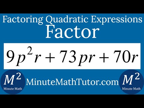 Factor 9p^2r+73pr+70r
