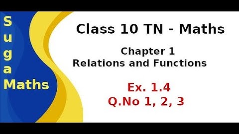 #10thmaths | TN Class 10 maths | New syllabus 2020 | Chapter 1 Exercise 1.4 Q.No 1, 2, 3 in tamil