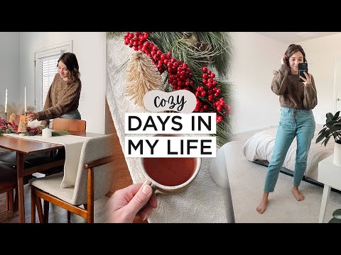 COZY DAYS IN THE LIFE | Decorating for Christmas, Baking Festive Cookies, & Movie Date Night