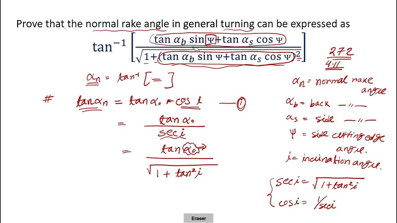 Exercise Problem taken from Manufacturing Science (Ghosh & Mallik) and