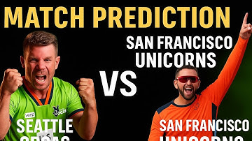 SOR vs SFU 16th Match Prediction | Orcas vs Unicorns MLC 2025 16th Match #sorvssfu #mlc2025 #cricket