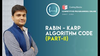 Rabin-Karp String Matching Algorithm - Code