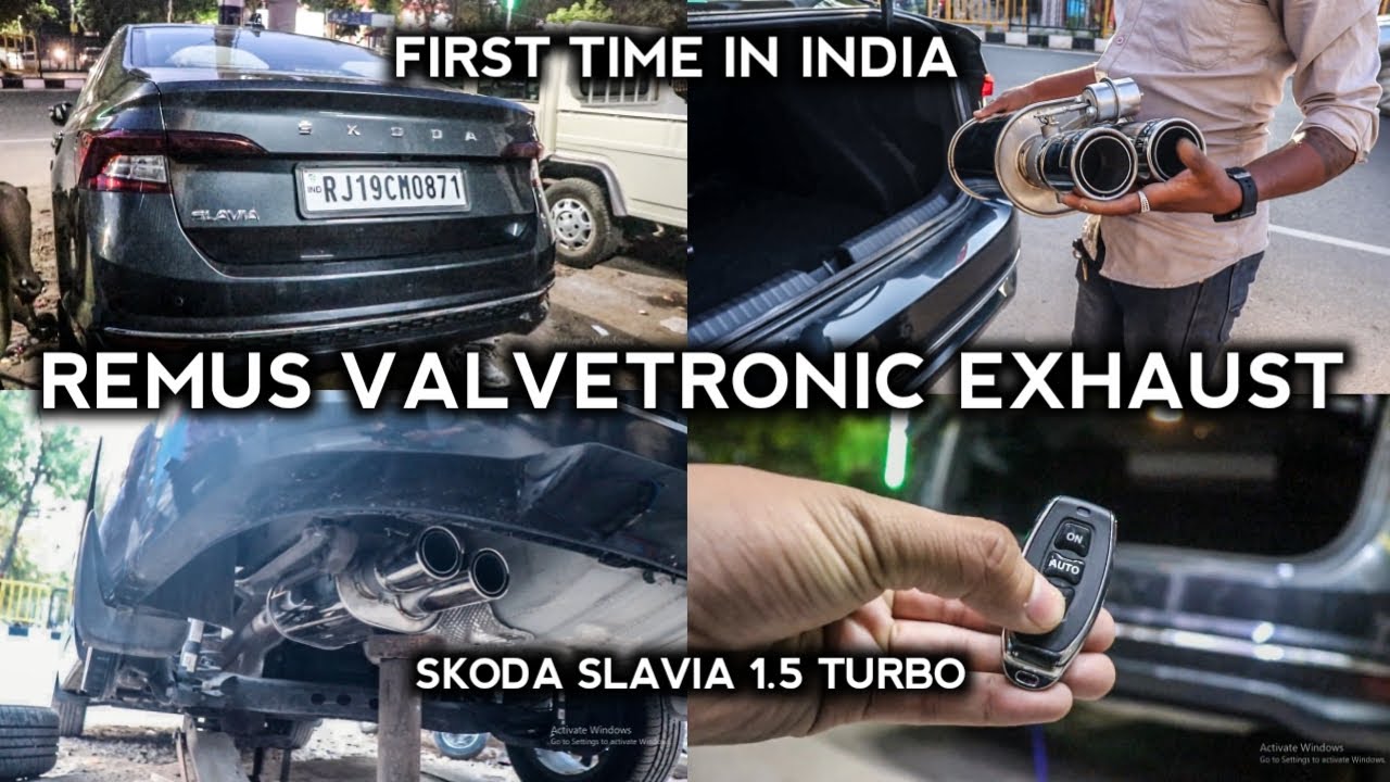 REMUS VALVETRONIC EXHAUST INSTALLATION IN SKODA SLAVIA FIRST TIME IN