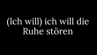 Ich Will - Rammstein (Lyrics)