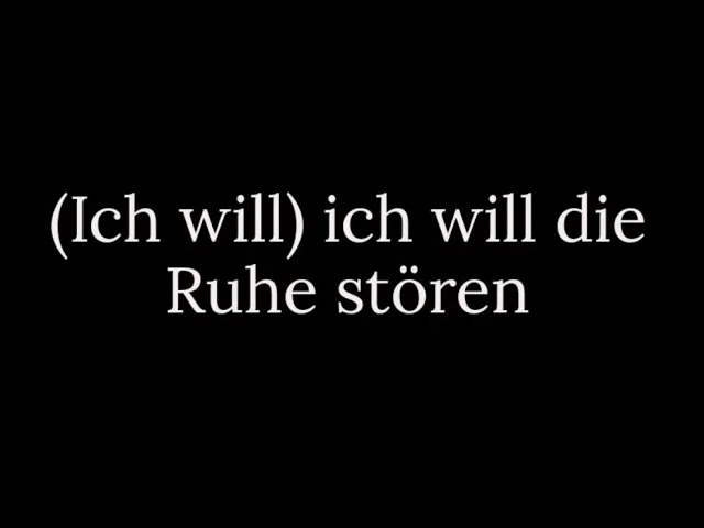 Ich Will - Rammstein (Lyrics)