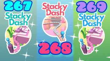 Stacky Dash level 267-269| Bonus level very nice 👍 #mobilegameroom #gameplay #stackydash