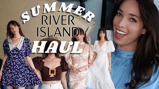 RIVER ISLAND SUMMER 2021 TRY ON HAUL | Dressy looks &amp; Outdoor Dining Outfit ideas | Ciara O Doherty