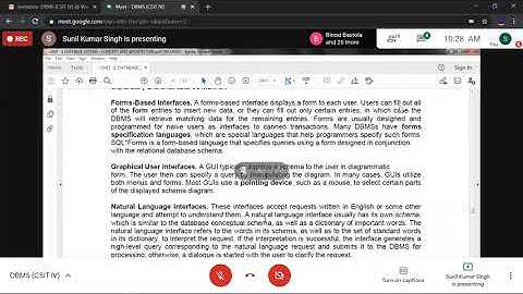 DBMS interfaces | CSIT Lectures