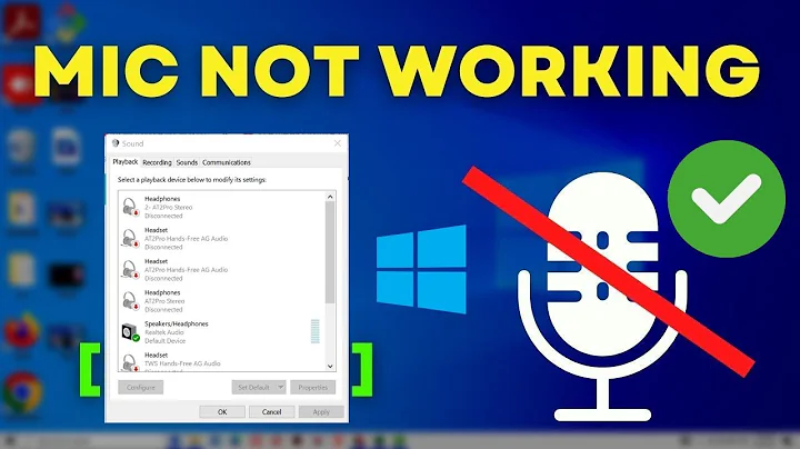 Working Solution to Fix "Microphone Connected But Not Working on Windows 10"