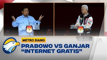 Debat Panas Prabowo Ganjar Bahas Internet Gratis