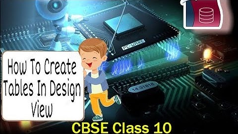 How to create table in design view-Open Office Base