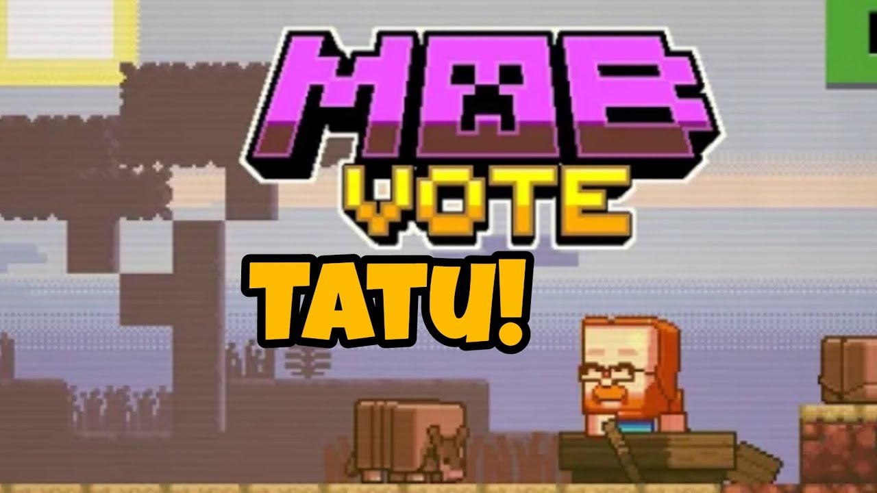 O TATU ganhou a votação! Minecraft terá mais conteúdo! #CapCut #jogand