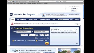 How to Set up Alerts on the National Rail Enquiries website