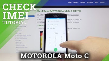 IMEI check MOTOROLA Moto C XT1757 - Serial Number