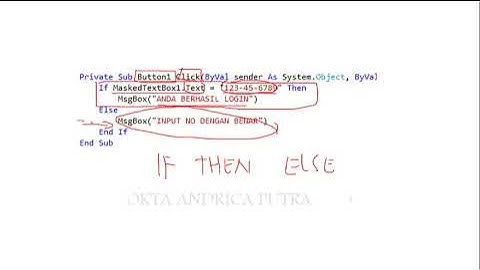 percabangan pada Visual Studio