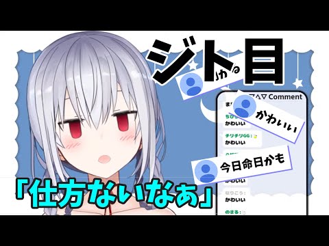 しょうがないなと言いつつアップでジト目を見せてくれる葉加瀬【にじさんじ/葉加瀬冬雪/切り抜き】