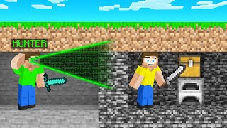 HACKER HUNTER Vs SPEEDRUNNER In Minecraft!