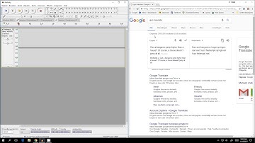 audacity -  google translate voice opnemen