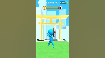 Ninja Slice Runner 3D Game | Level 82 | Sword Play! Ninja Slice Runner 3D Game YouTube Short